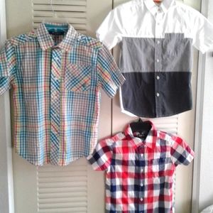 Bundle of 3 Boys Button Down Shirts mixed brands